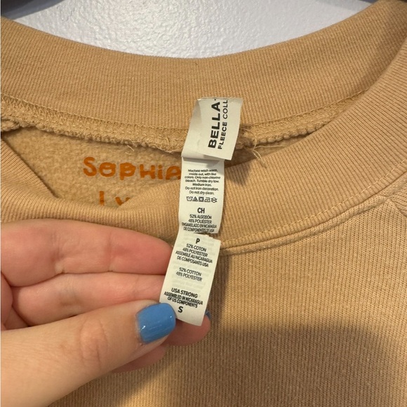 Iced coffee is my love language soft crop sweatshirt - Picture 2 of 4